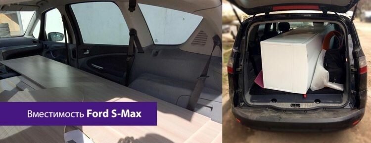 Вместимость и размер багажника Форд S-max